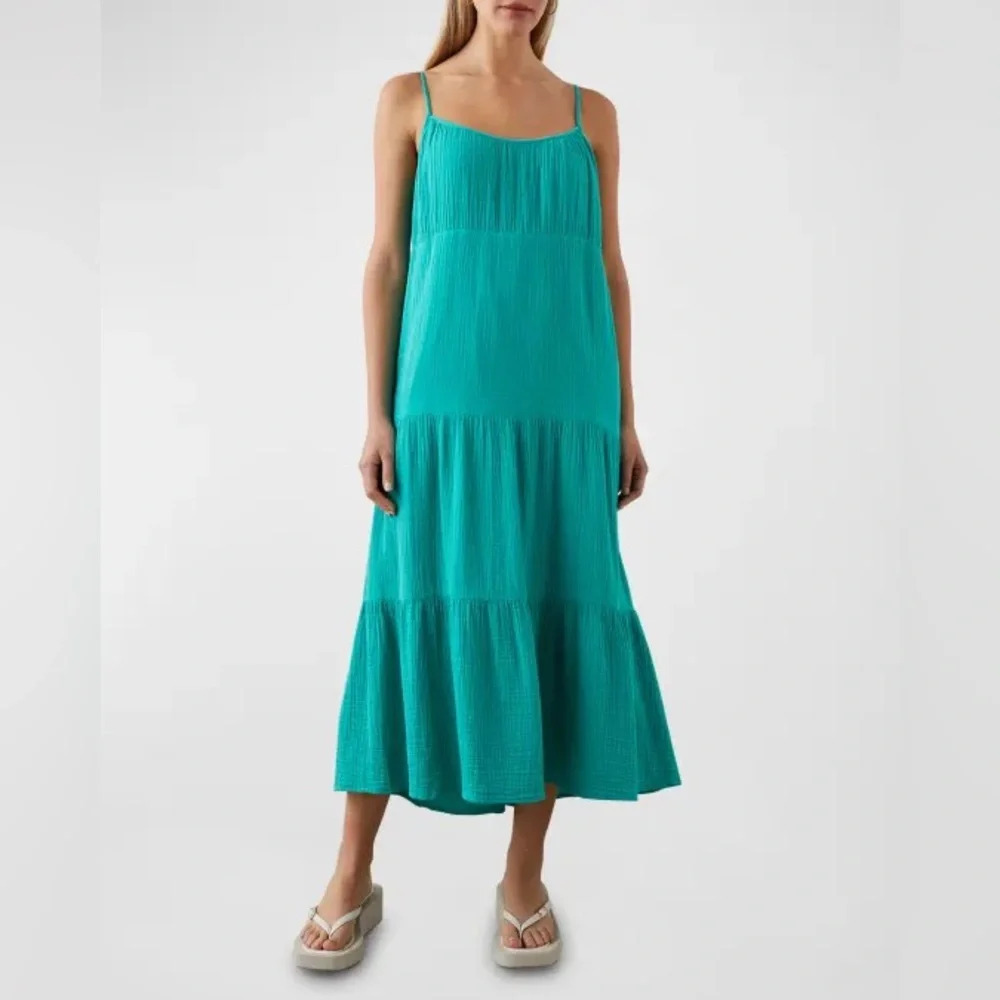 Rails
Blakely Cotton Gauze Midi-Dress Teal size medium